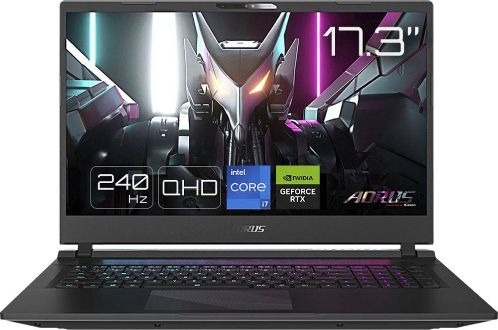 Gigabyte AORUS 17 BSF-73DE654SH Gaming-Notebook (43,94 cm/17,3 Zoll, Intel Core i7 13700H, GeForce RTX 4070, 1000 GB SSD)