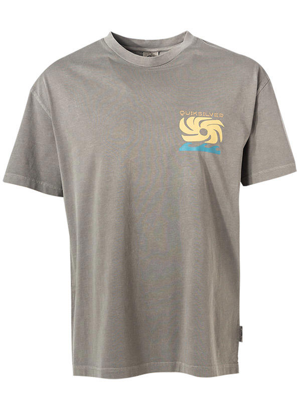 Quiksilver, T-Shirt, Bio Baumwolle, grau