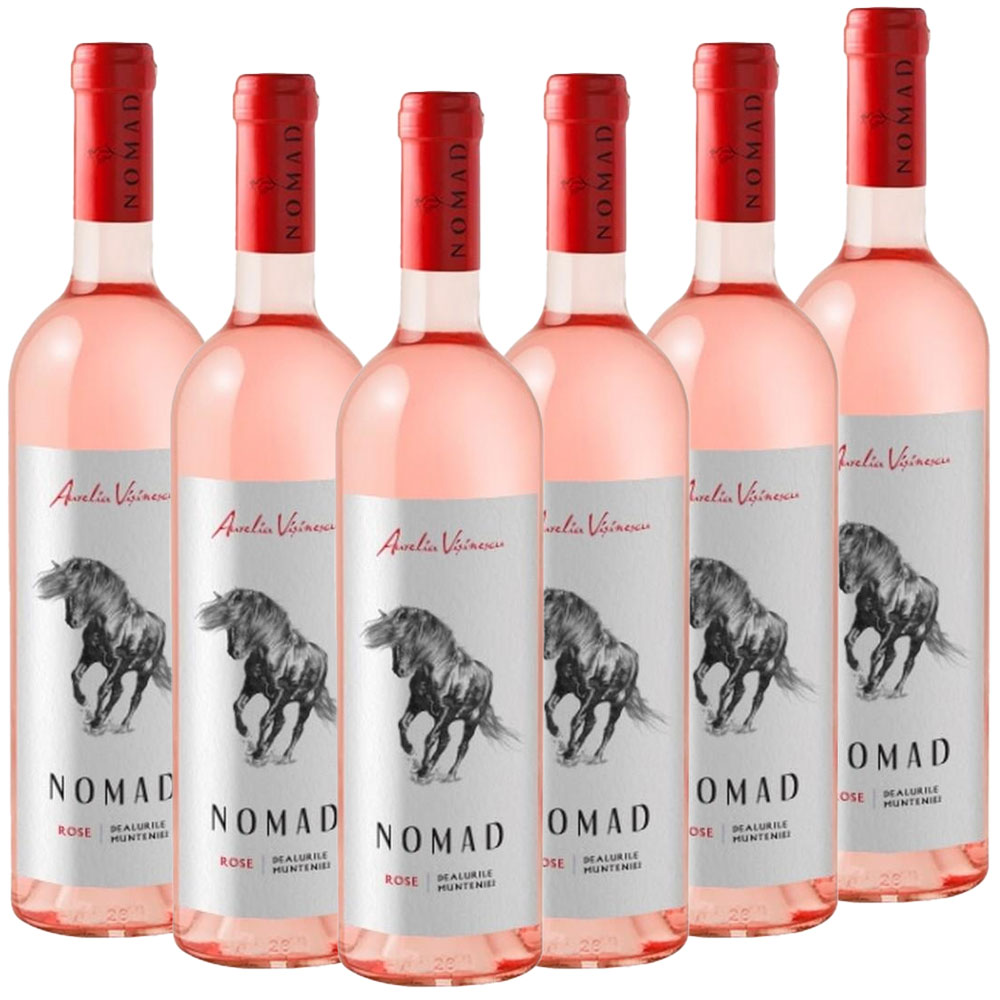 Domeniile Sahateni NOMAD Mädchentraube Rose - 6er Karton