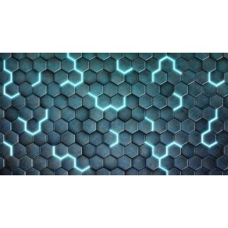 Blue Hexx BG (160 x 85 cm) Gaming Mat
