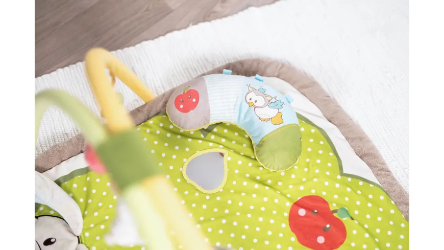 NICI 3-D Activity-Decke Hase und Eule mit Spielkissen und Spielbogen