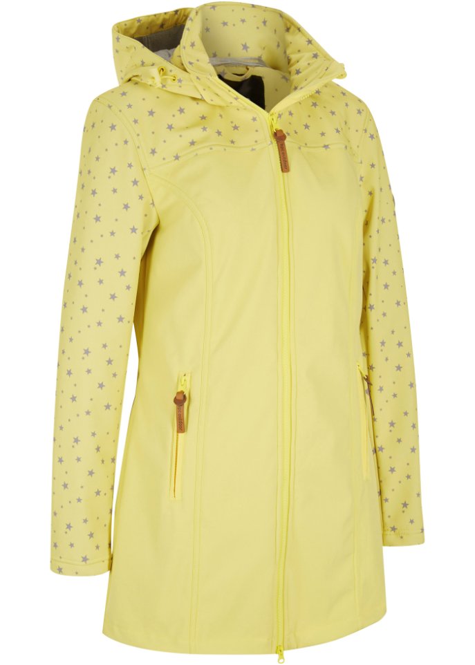 Funktions-Softshell-Parka mit Teddyfleece