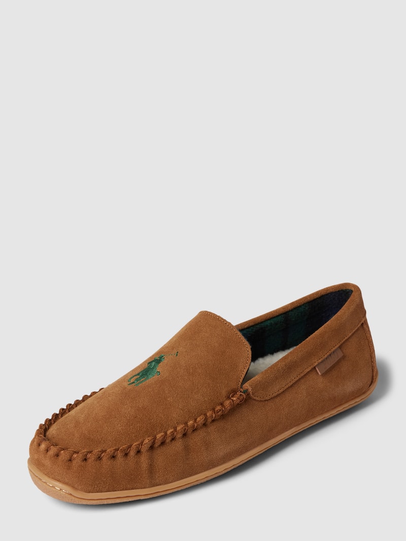 Mokassins aus Leder Modell 'BRENAN' in cognac