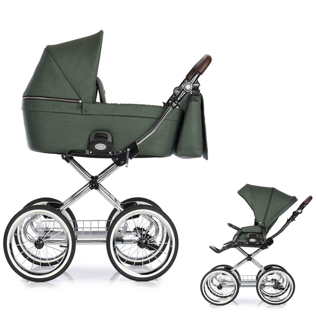 Roan Kombi-Kinderwagen Coss Classic 2 in 1 - 11 Teile - in 4 Designs