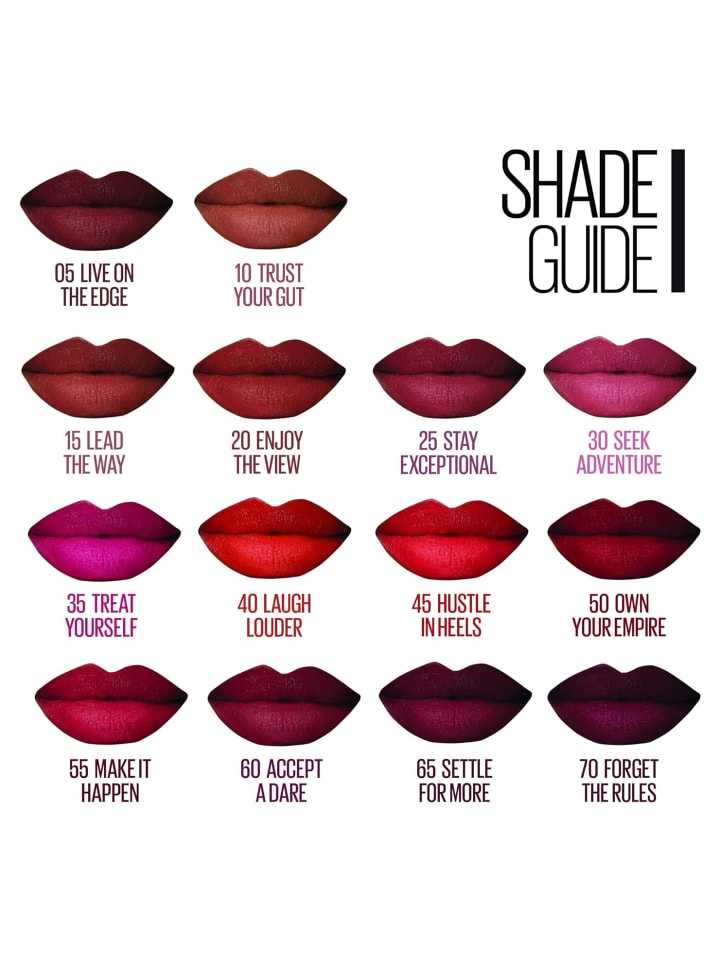 Maybelline Ink Crayon Matte Lippenstift 55 Make it Happen Rood 14 gr günstig kaufen onesize