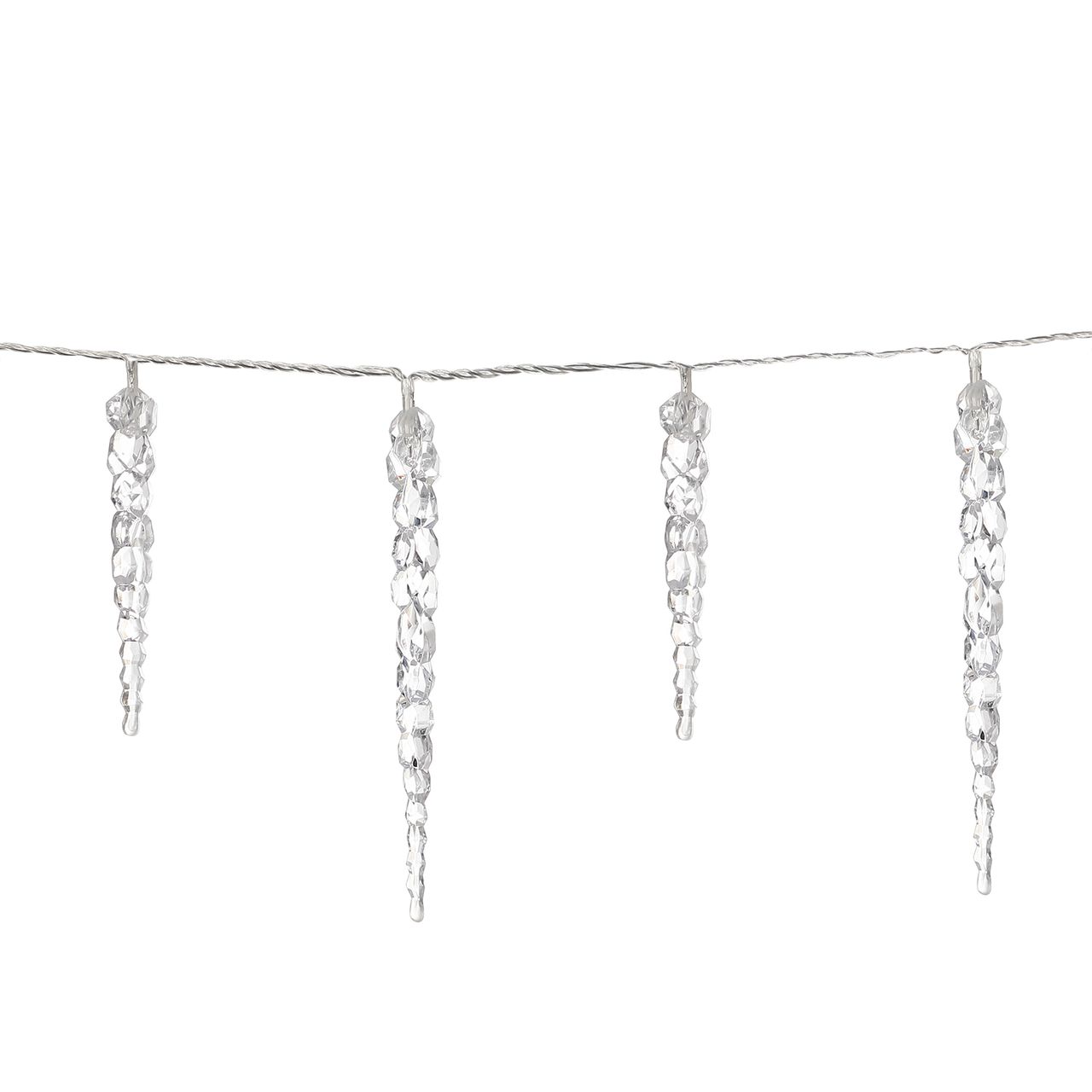 DEUBA Lichterkette Eiszapfen 40 LED inkl Fernbedienung 104m blau