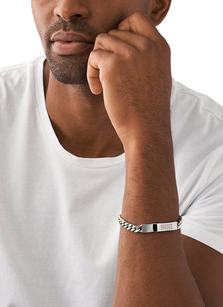 Diesel Link Bracelet with logo DX1457931