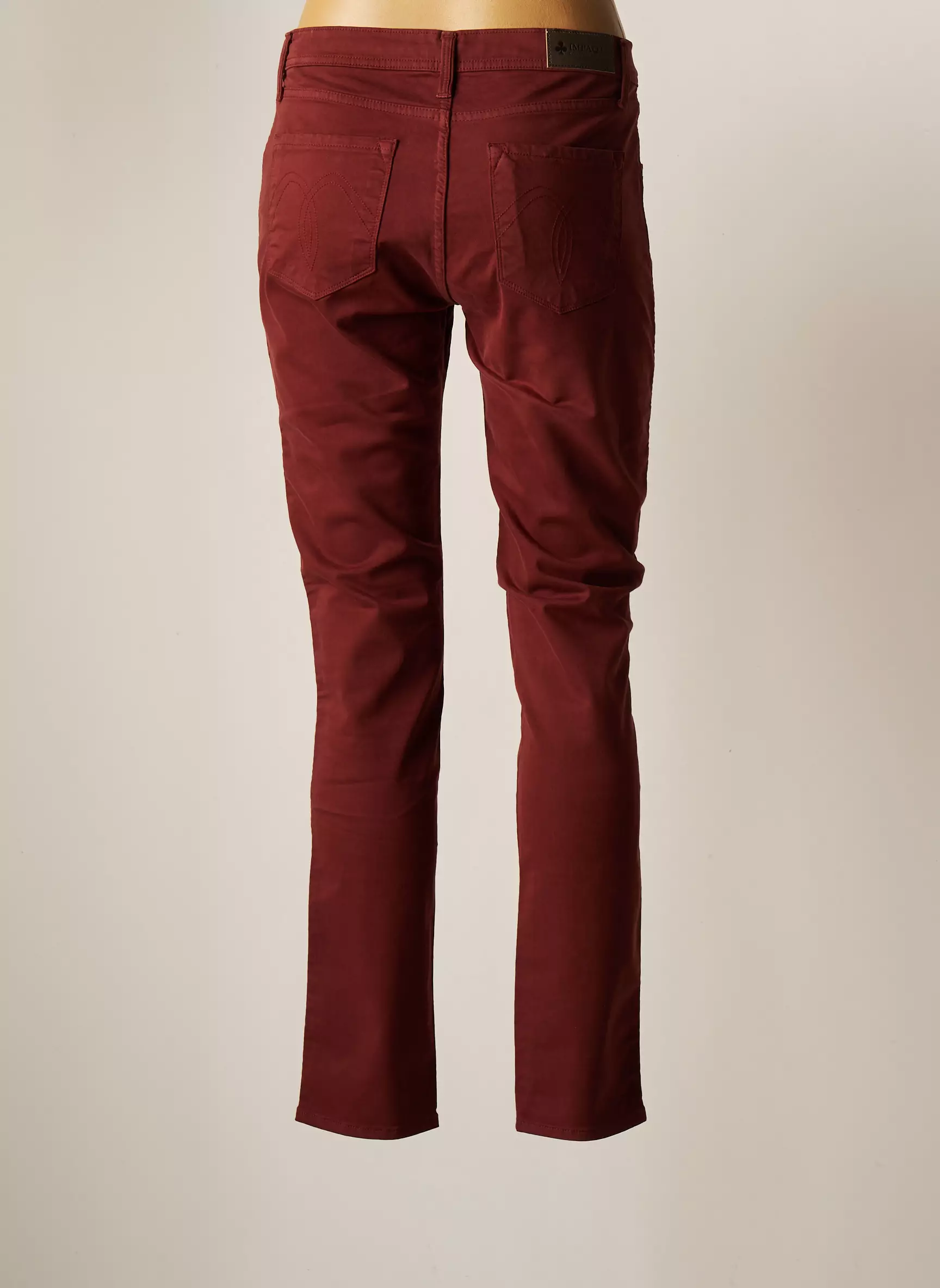 Impact Pantalons Slim Femme couleur marron