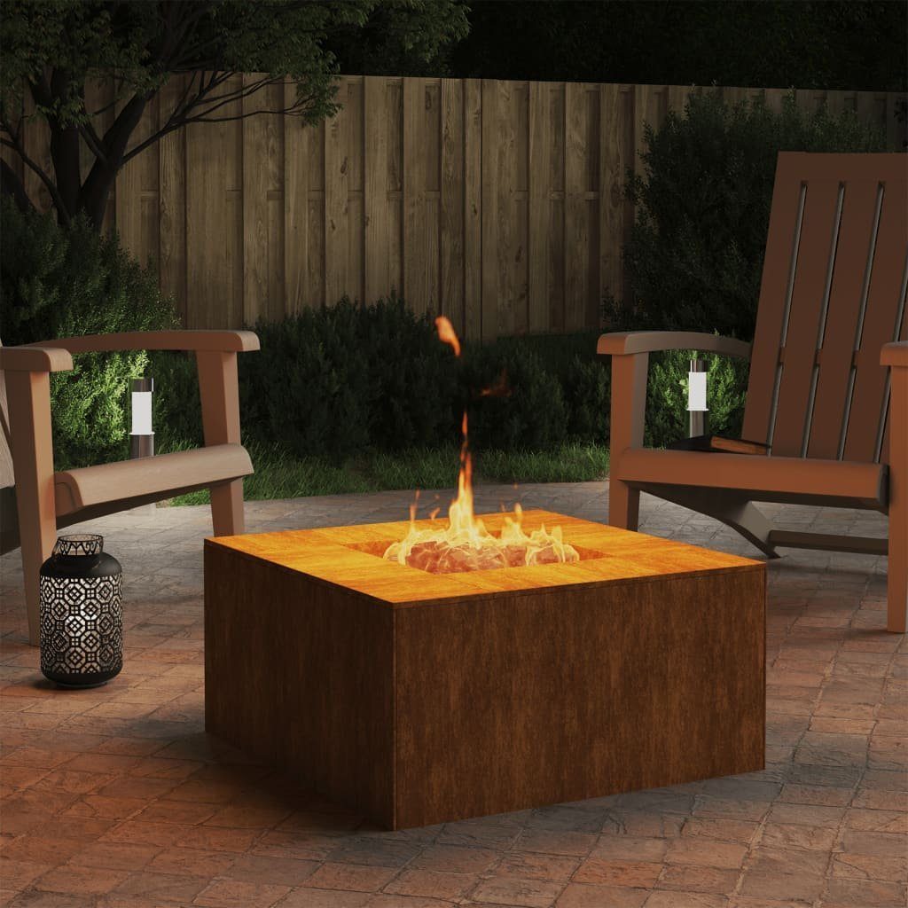 vidaXL Feuerstelle Feuerstelle 60x60x30 cm Cortenstahl