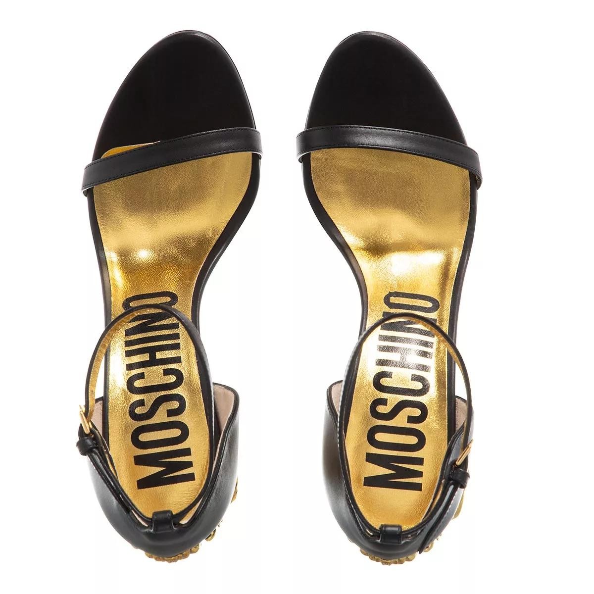 MOSCHINO Plateau Sandalen schwarz High Heel