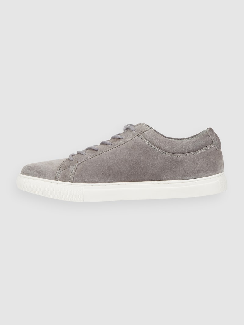 Sneaker aus Veloursleder Modell 'Galaxy' in hellgrau