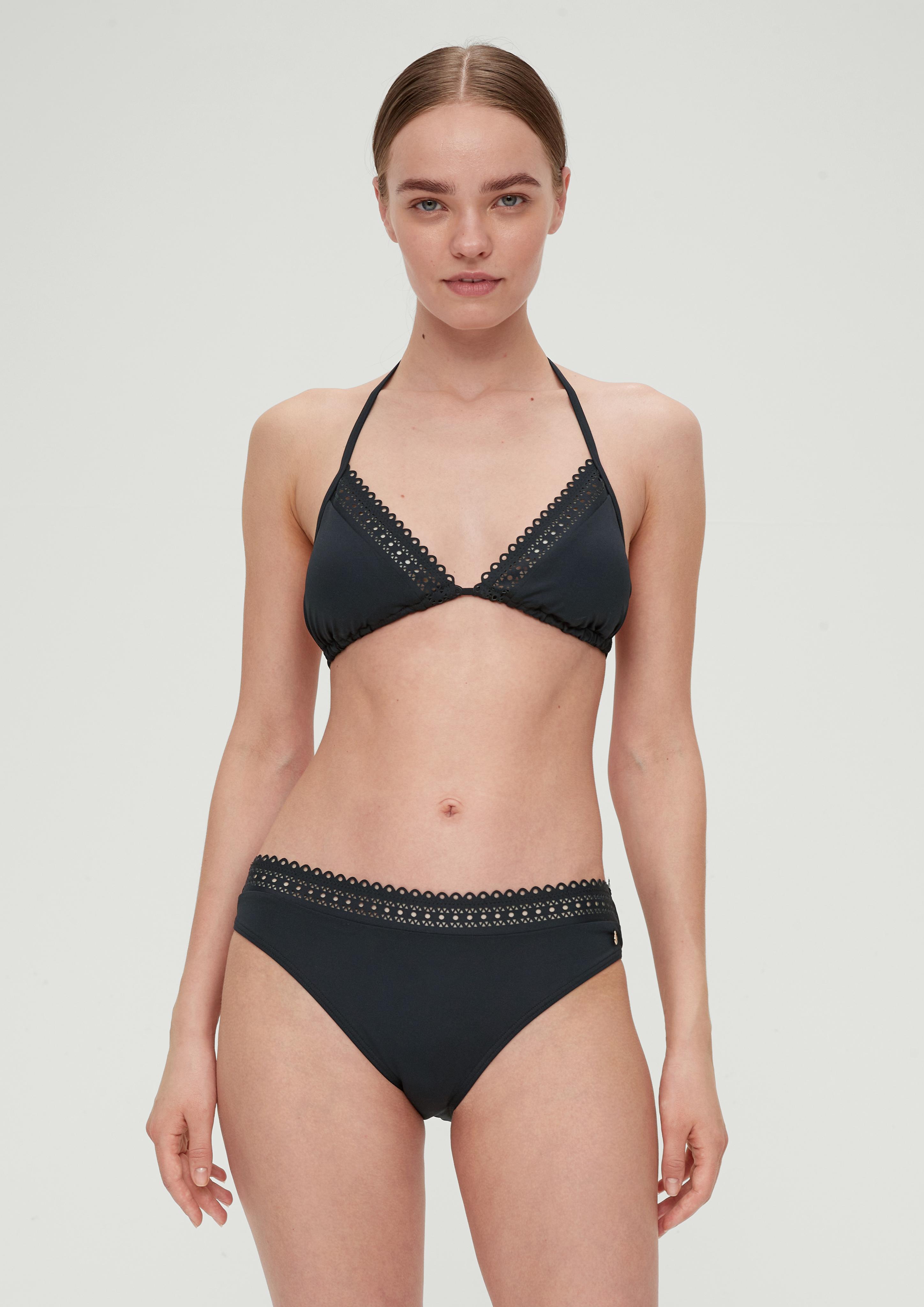 Bikinihose mit Lochstickerei  6008713-9999