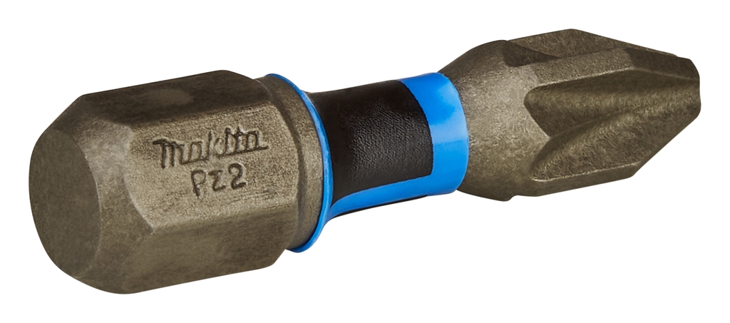 Makita Accessories E-03171 Impact Screwdriver Bit PZ2x25mm XTT Impact Premier Per 2 Pieces