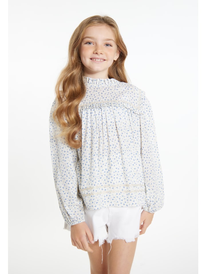 DreiMaster Vintage Bluse in Blau günstig kaufen