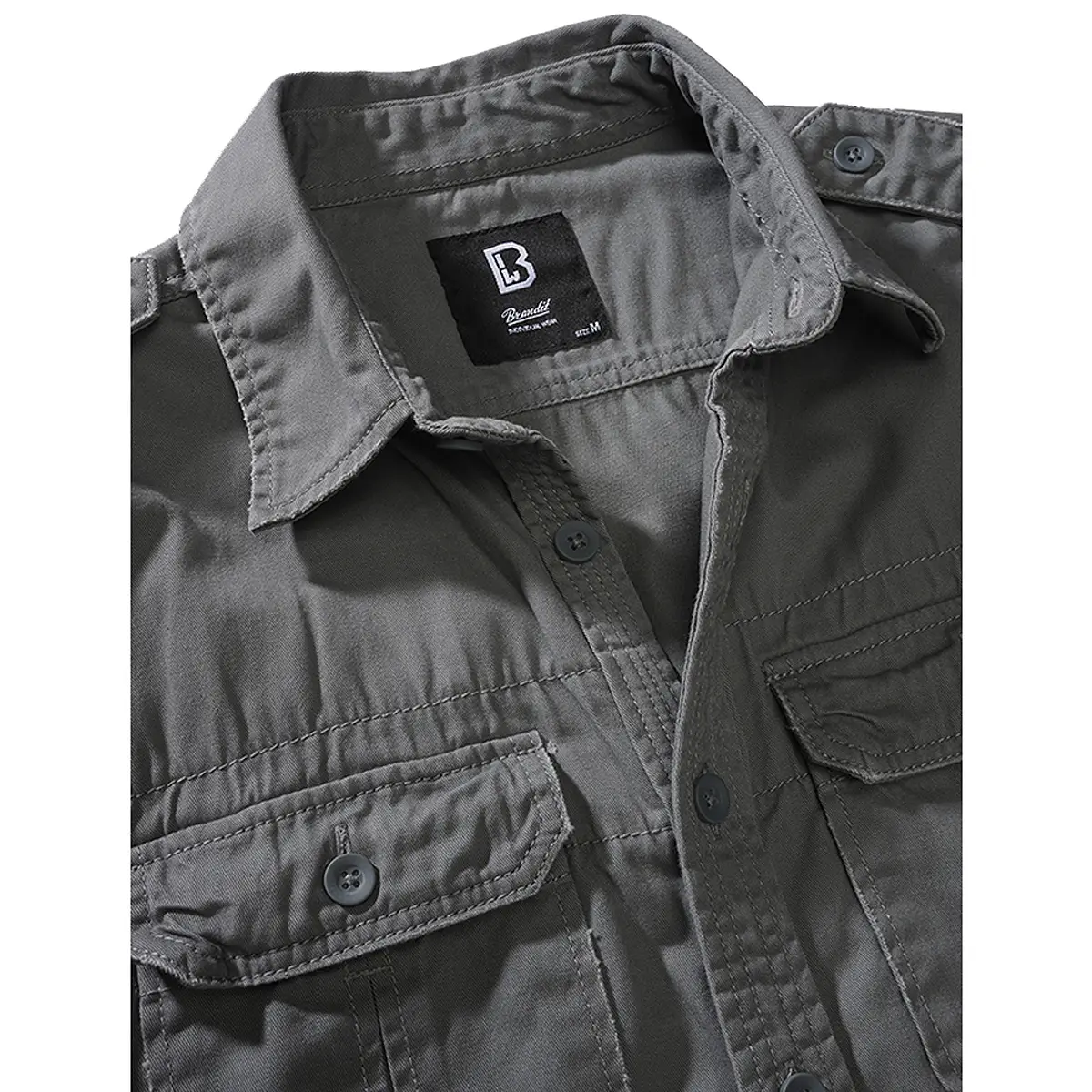 Brandit Vintage Shirt langarm anthrazit