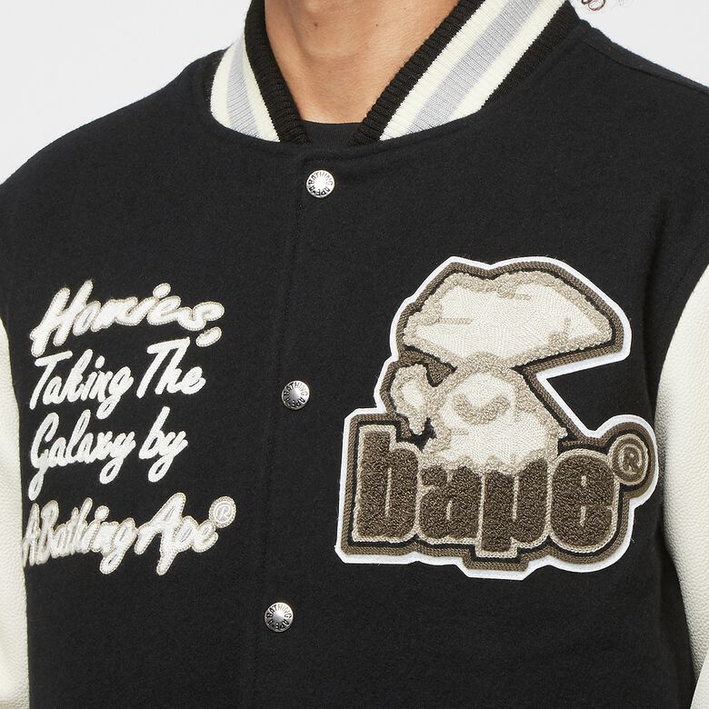 A Bathing Ape Varsity Jacket black