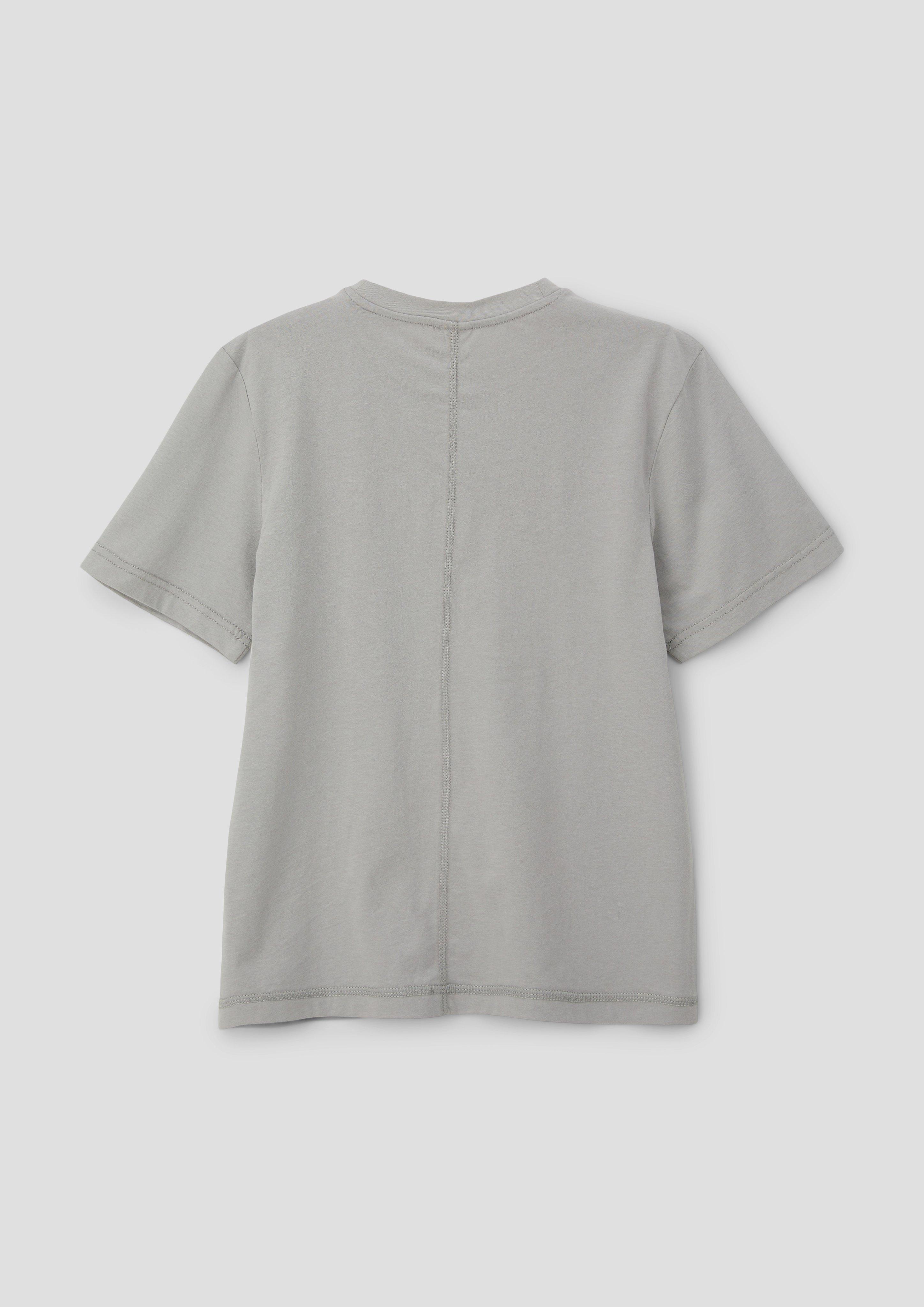 Baumwollshirt mit Schriftprint  2143080-9114