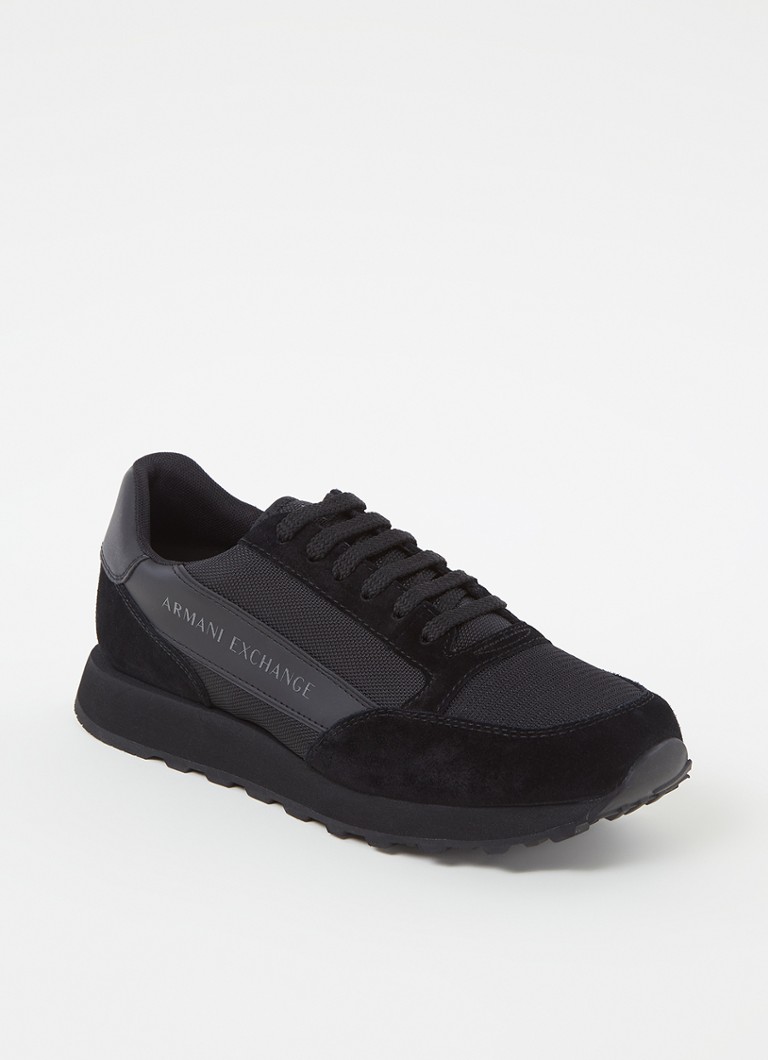 Adidasy Armani Exchange z detalami ze zamszu