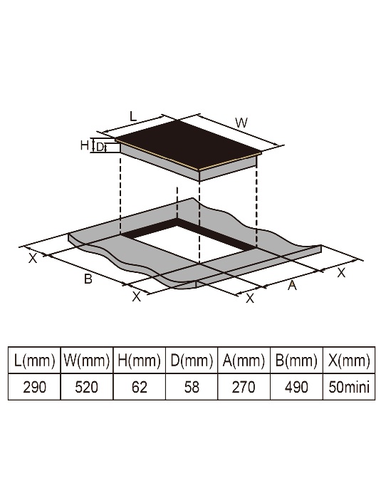 PKM Induktions-Doppelkochplatte IF2 G