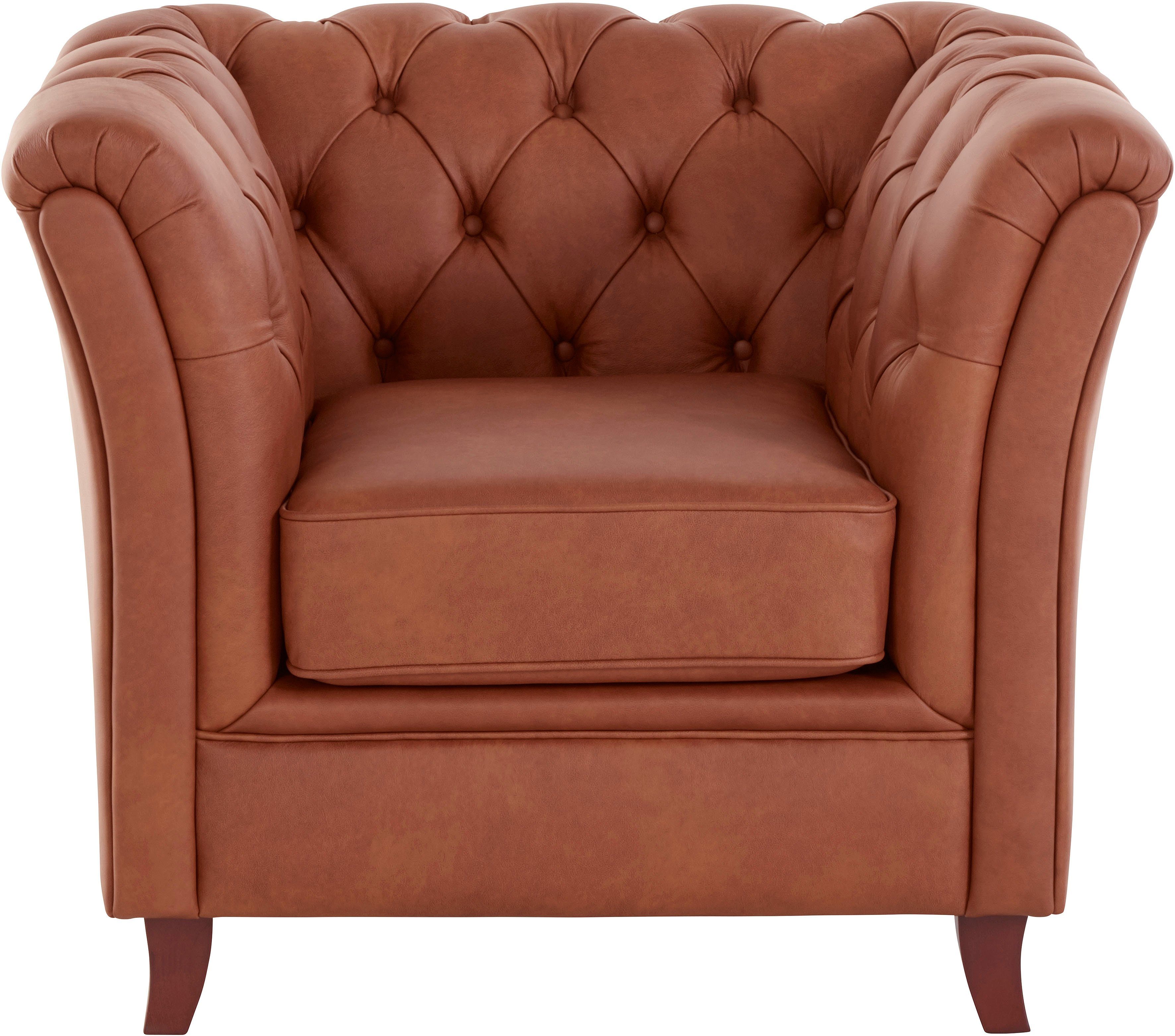 Home affaire Chesterfield-Sessel Reims, mit echter Chesterfield-Knopfheftung, hochwertige Verarbeitung