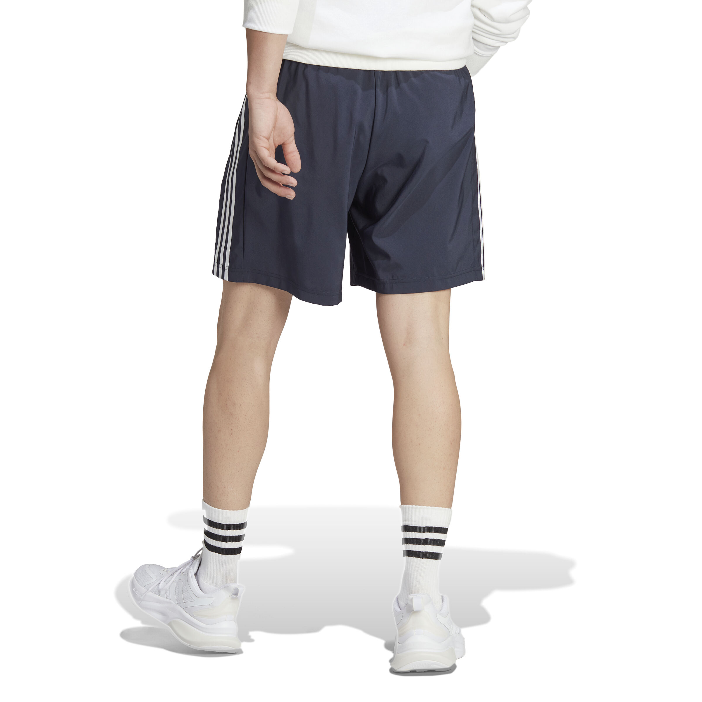 Essentials AEROREADY Chelsea 3-Stripes Shorts Herren - Dunkelblau, Weiß