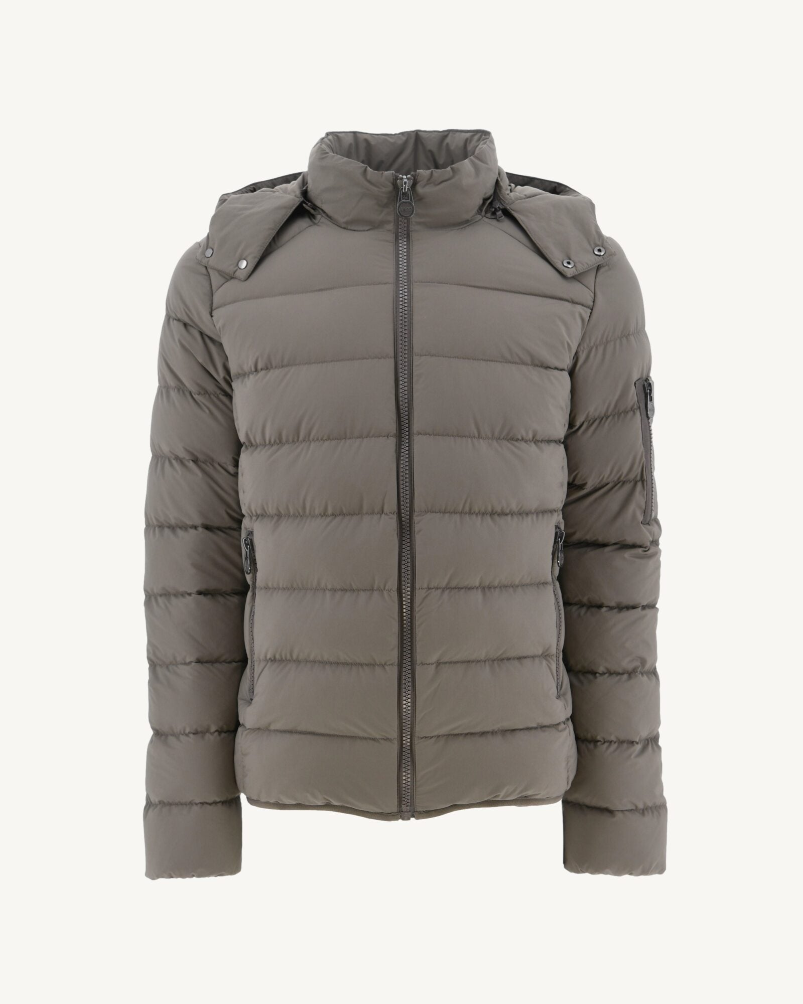 Doudoune à capuche Grand Froid Taupe Adrien
