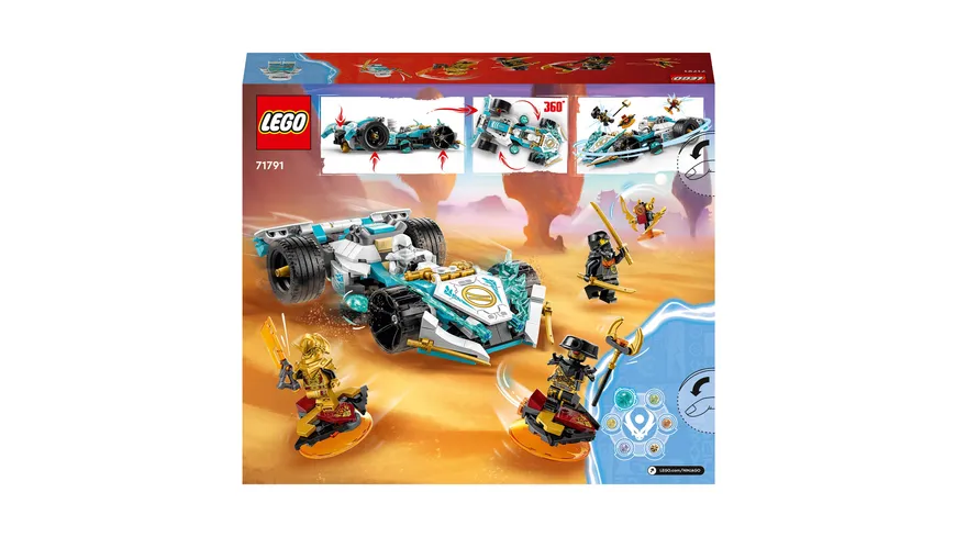 LEGO NINJAGO 71791 Zanes Drachenpower-Spinjitzu-Rennwagen