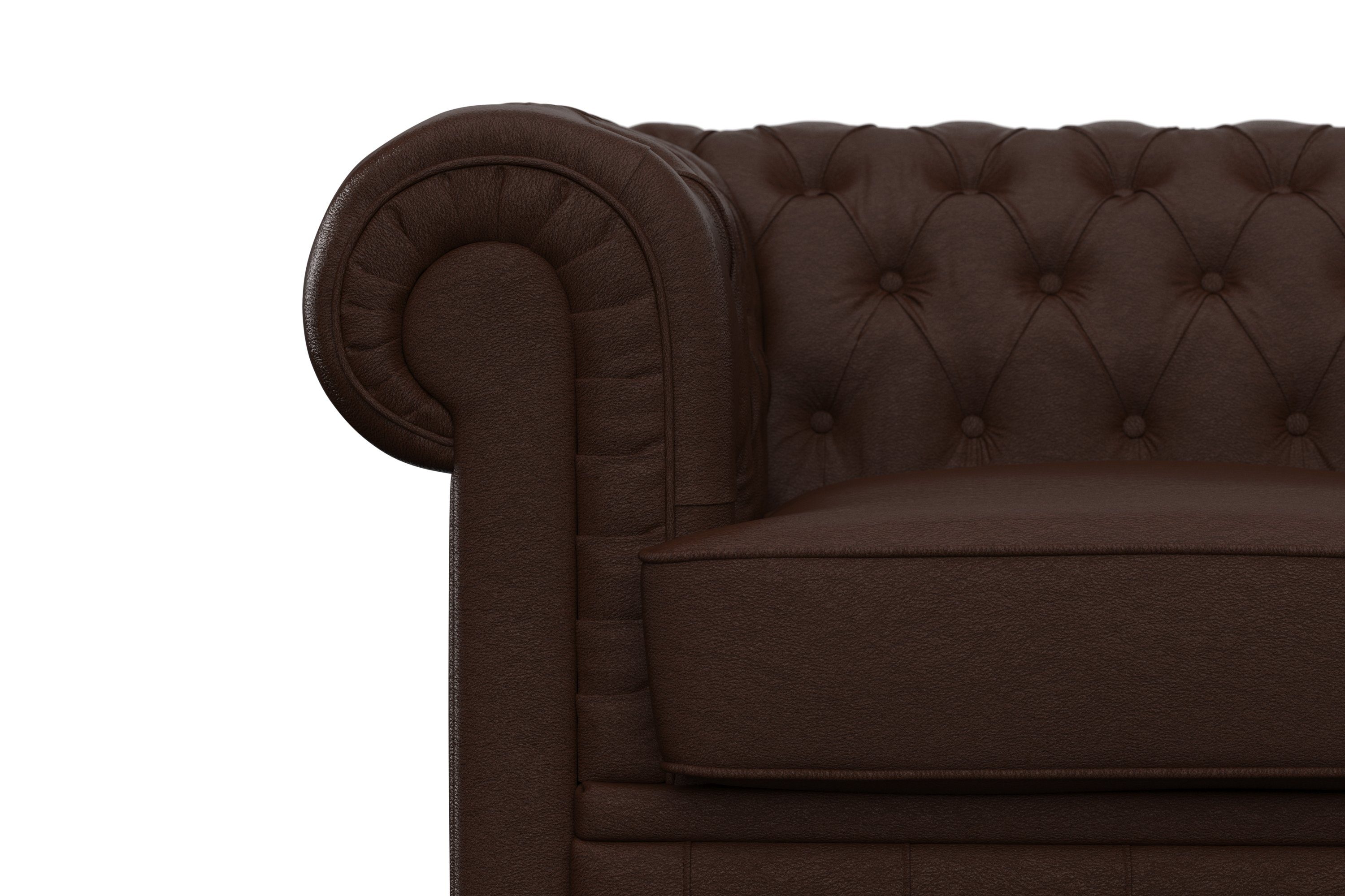 Max Winzer® Chesterfield-Sofa Kent, 2-Sitzer mit edler Knopfheftung, Breite 175 cm