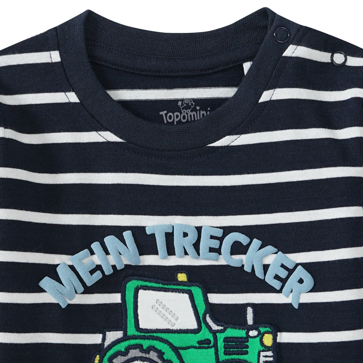 Baby Langarmshirt mit Trecker-Applikation