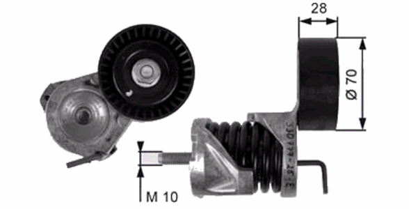 SNR Riemenspanner BMW GA350.70 - ATU