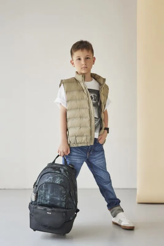 Belmil Premium Backpack & Fanny Pack Ruck﻿sack 2-tlg - Grey Stone