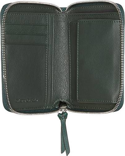 Marc O'Polo Zipper-Geldbörse aus hochwertigem Rindsleder