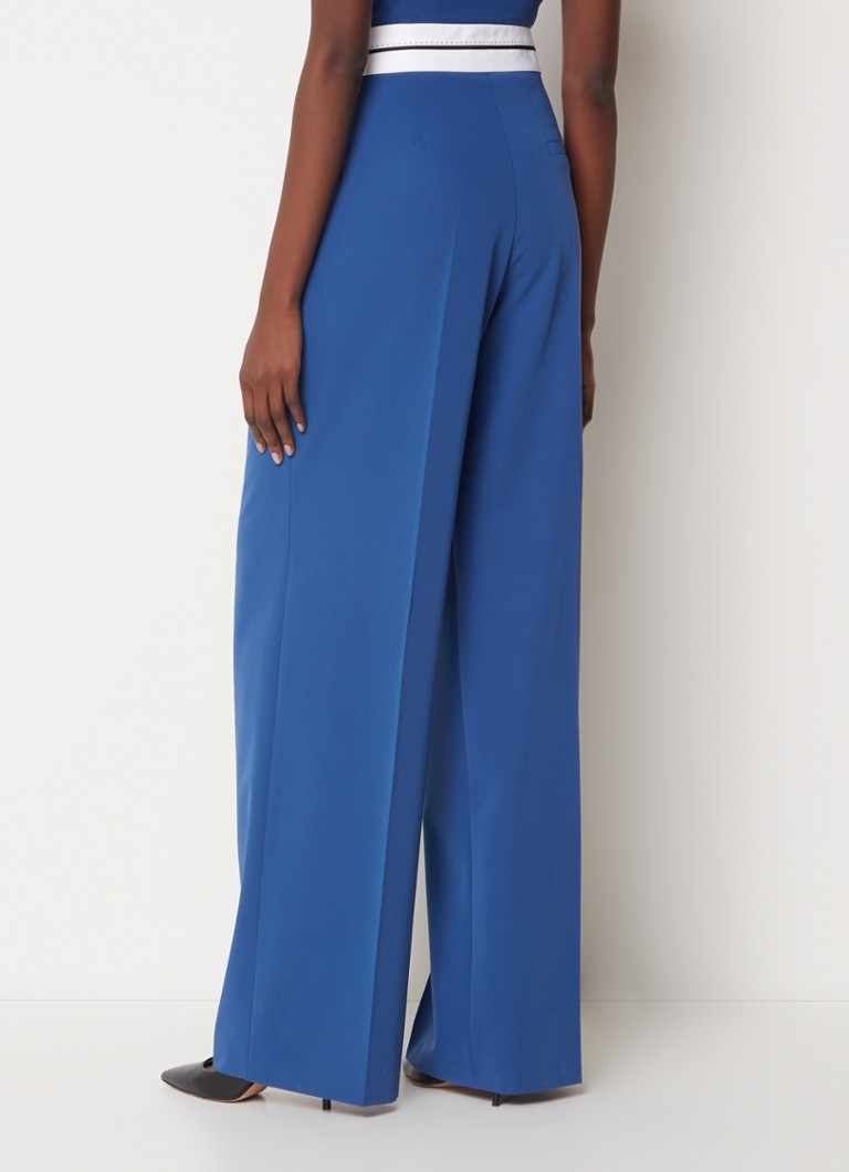 Pantaloni HUGO BOSS Hasiya cu talie medie, confortabili și flexibili.