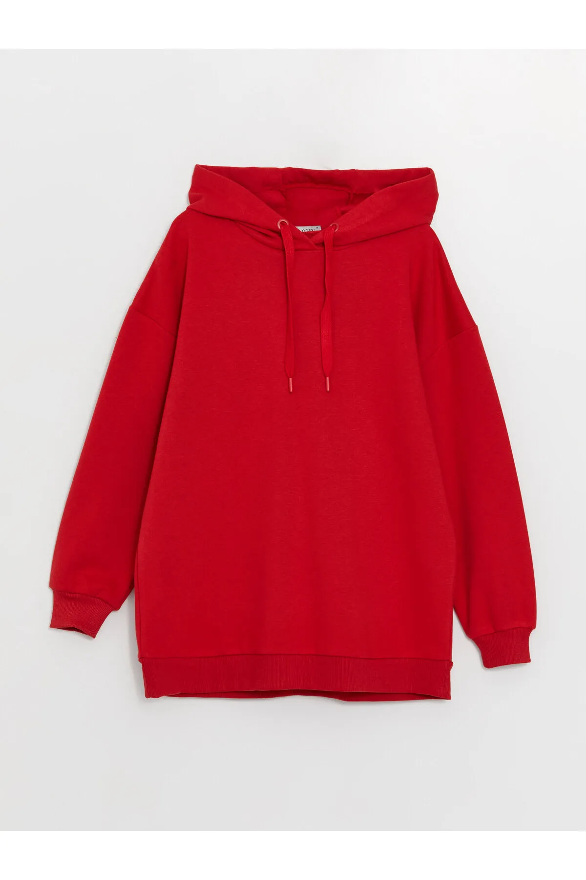 LC Waikiki  Einfarbige Langarm-Sweatshirt-Tunika für Damen mit Kapuze