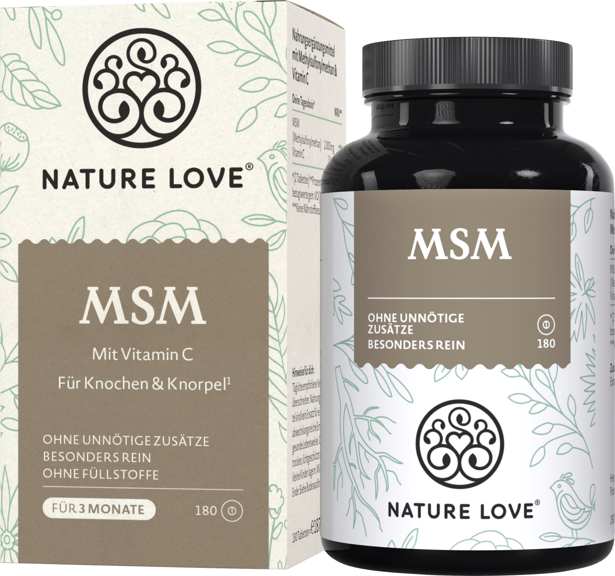 MSM mit Vitamin C Tabletten 180 St, 187 g