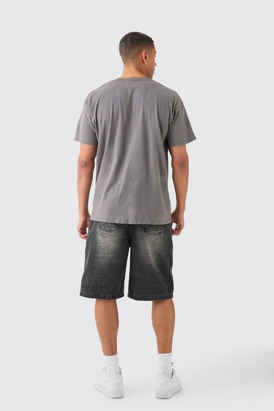 Oversize T-Shirt mit Ramones Print