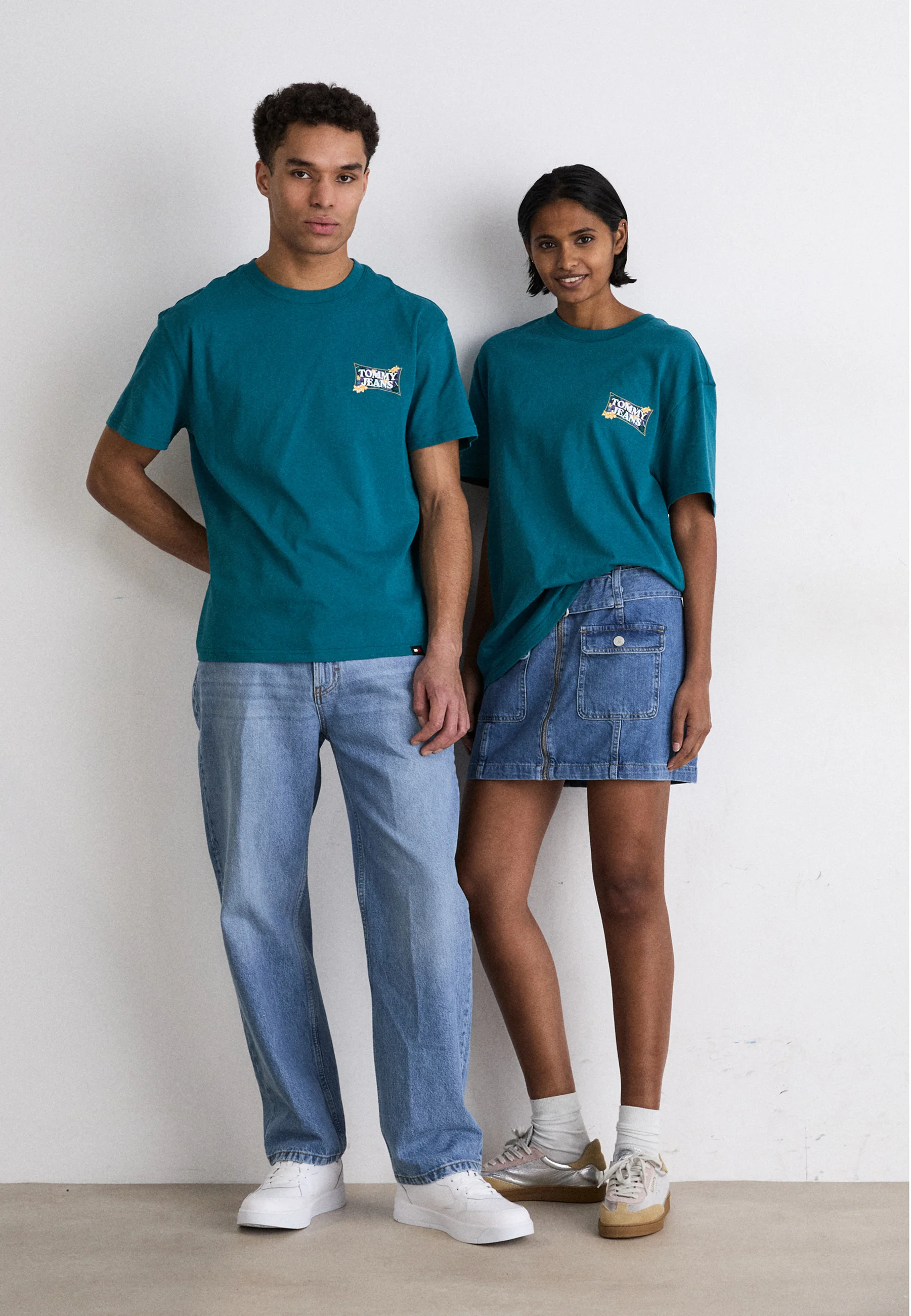 Tommy Jeans FLOWER POWER TEE UNISEX - Camiseta con estampado