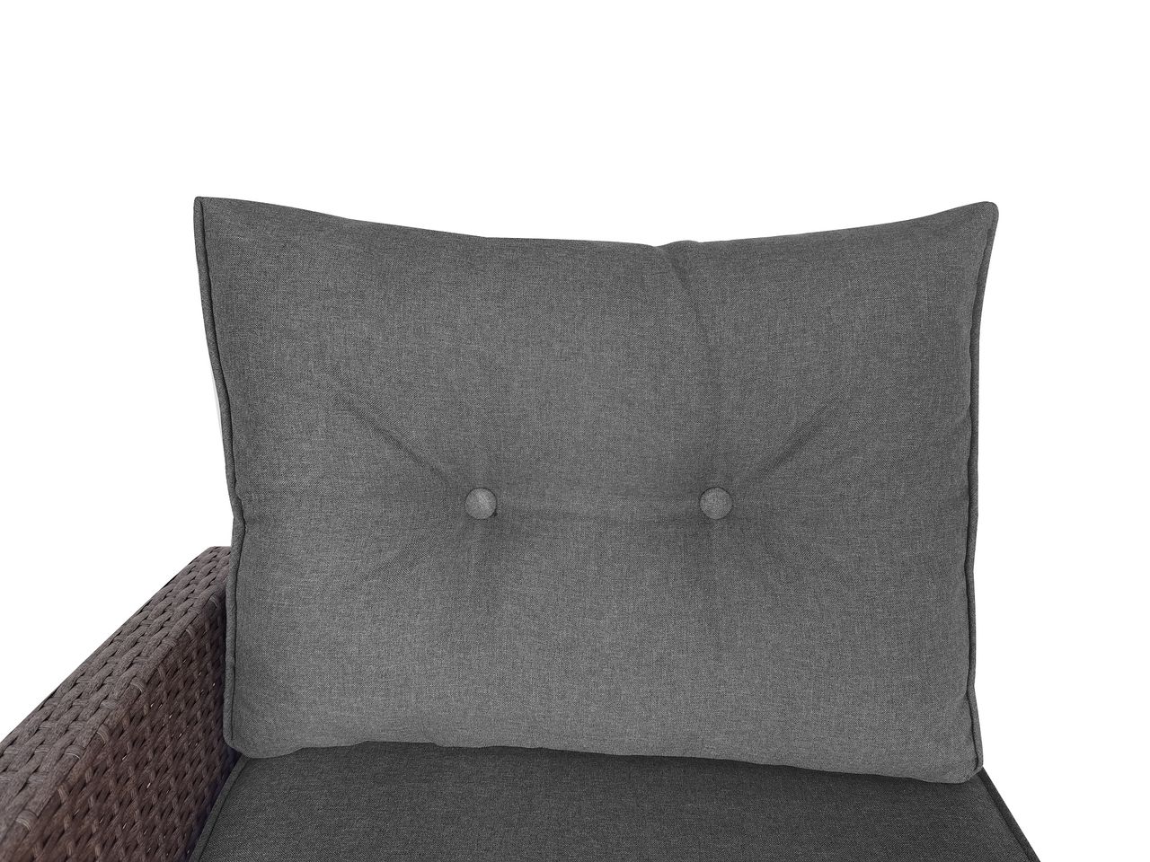 Happy Home Happy Home Ecklounge-Set 8tlg. HGS42-GRA graues Rattan mit Sitzkissen in grau