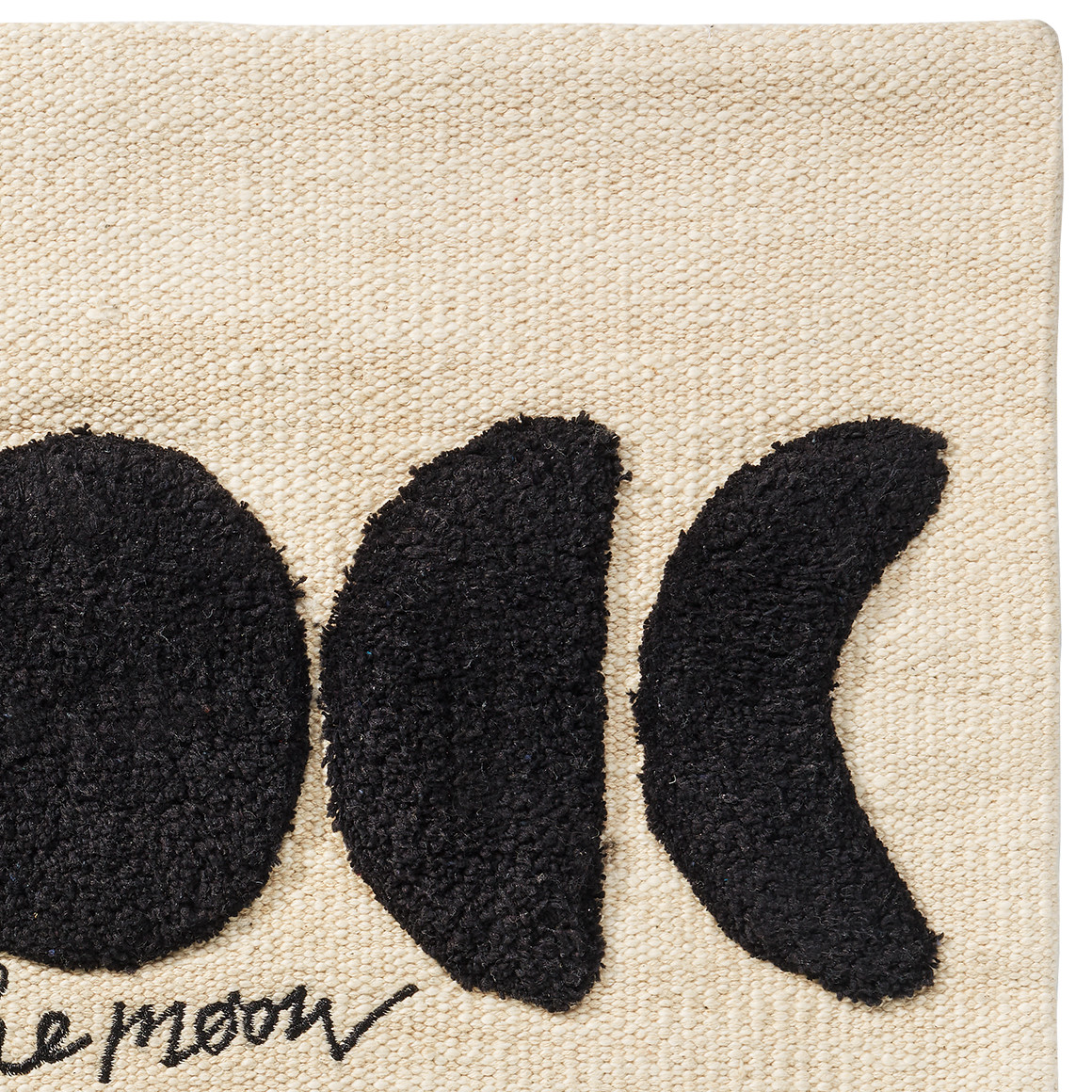 Kissenhülle mit Mondphasen-Motiv