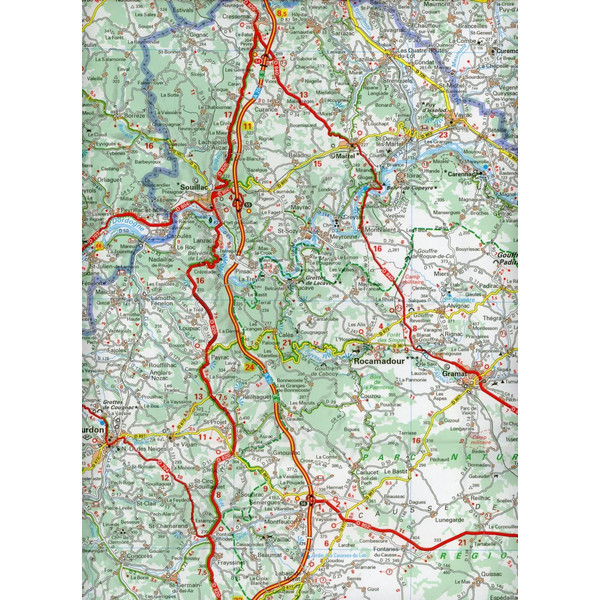 Michelin Quercy - Straßenkarte