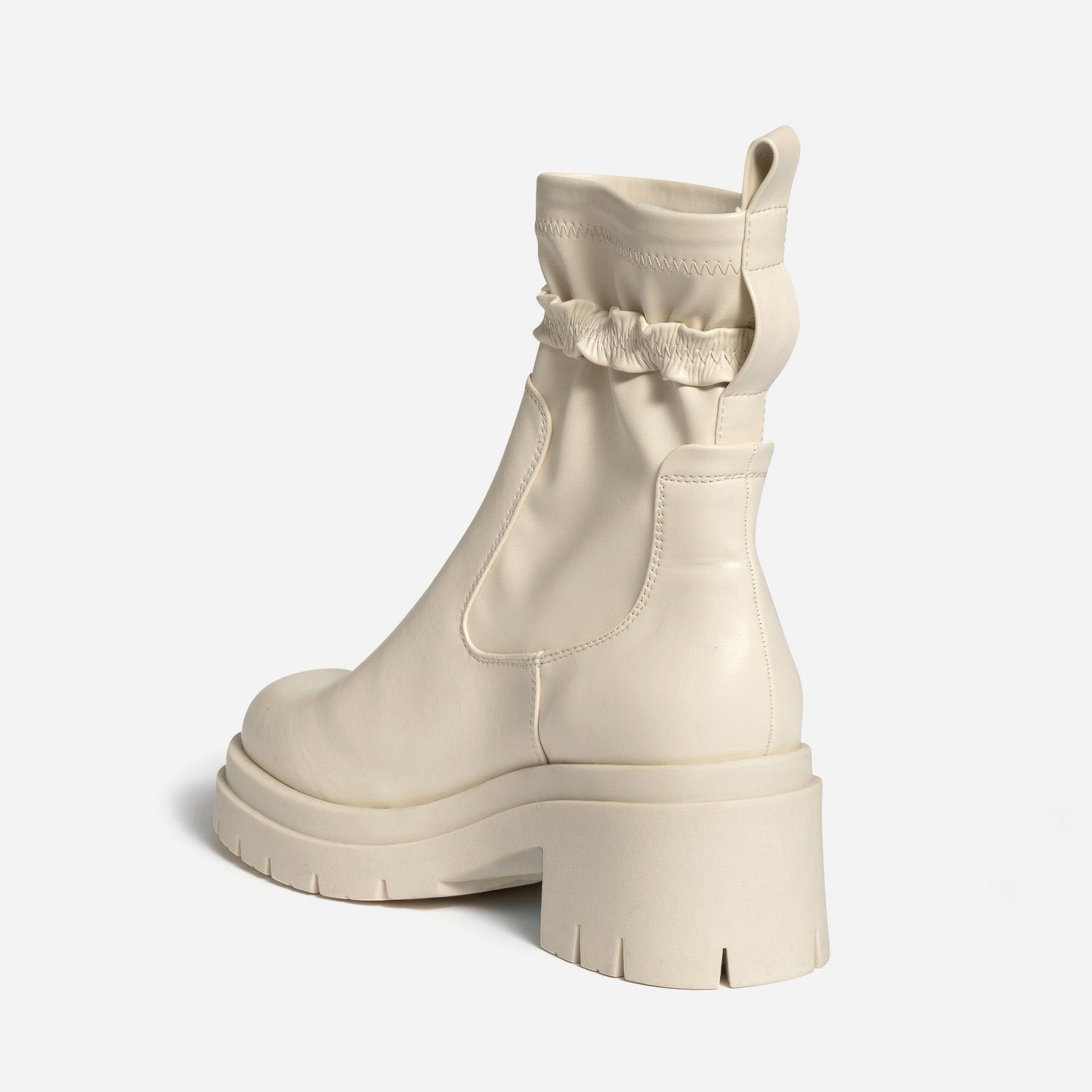 Boots TEXTO écru avec bride amovible