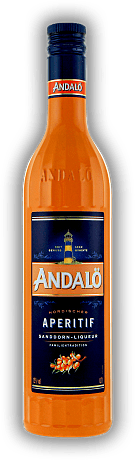 ANDALÖ Original Aperitif Liqueur mit Sanddorn ANDALÖ Original Aperitif Liqueur mit Sanddorn Andalö, das Original! Feiner Liqueur mit Sanddorn nach der Überlieferung des Carl Petter Andersson von 1889. 0,7	 Liter - Vol 15%