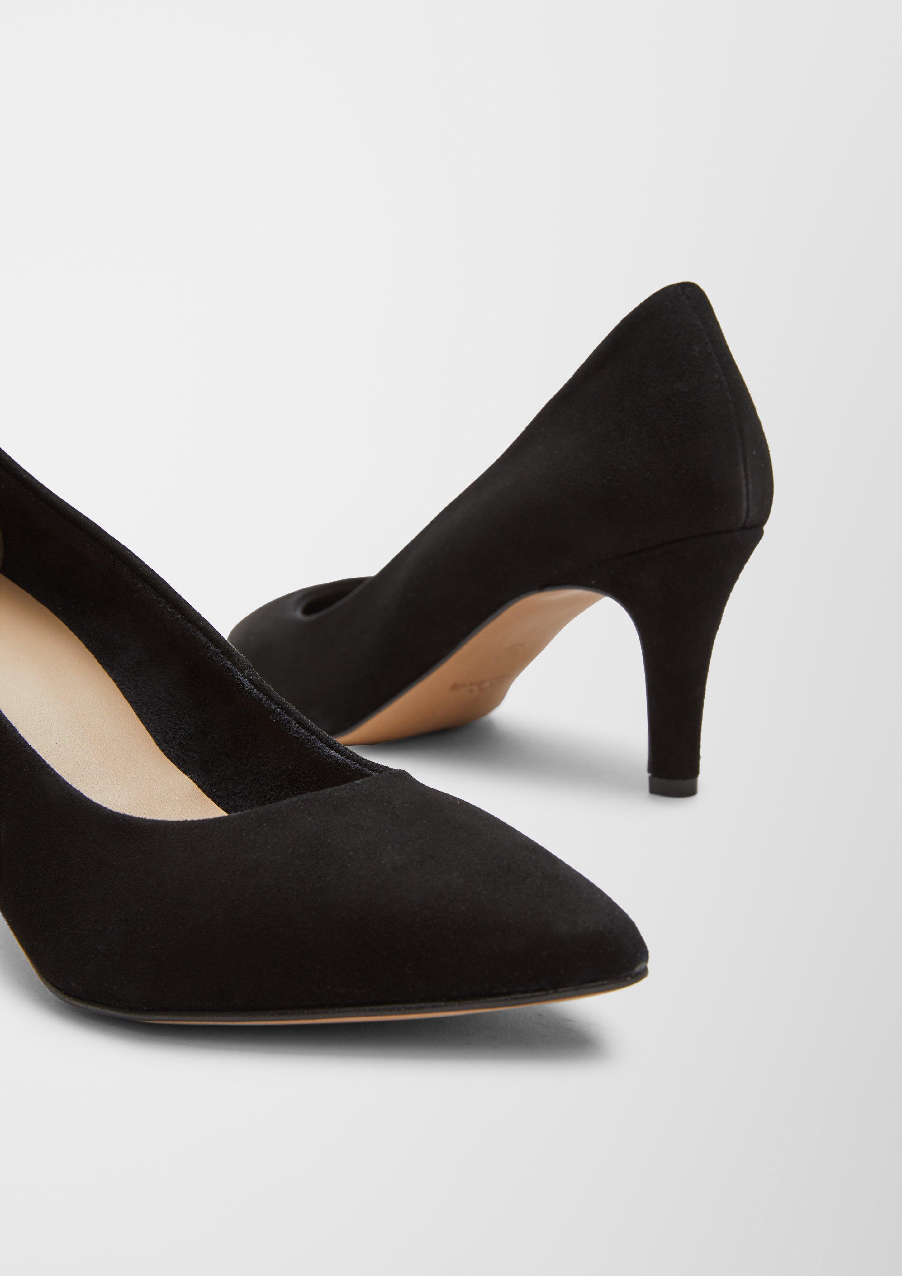 Spitze Veloursleder-Pumps  6006456-001