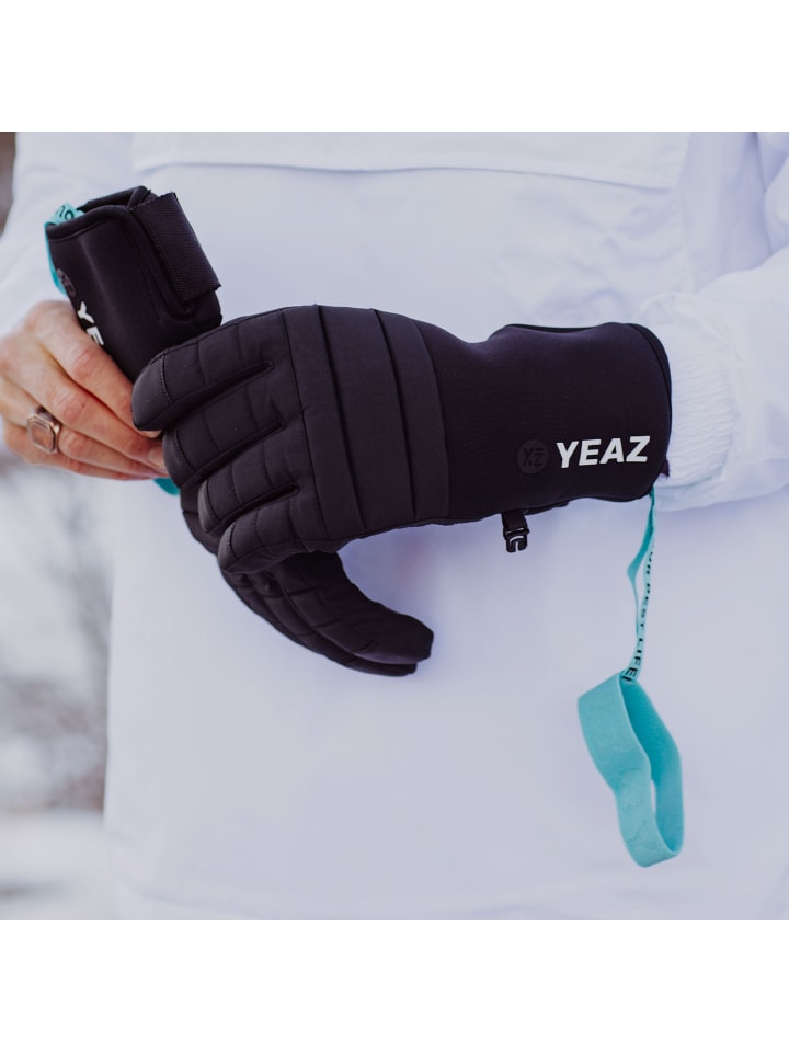 YEAZ RIDIN Skihandschuhe in schwarz günstig kaufen