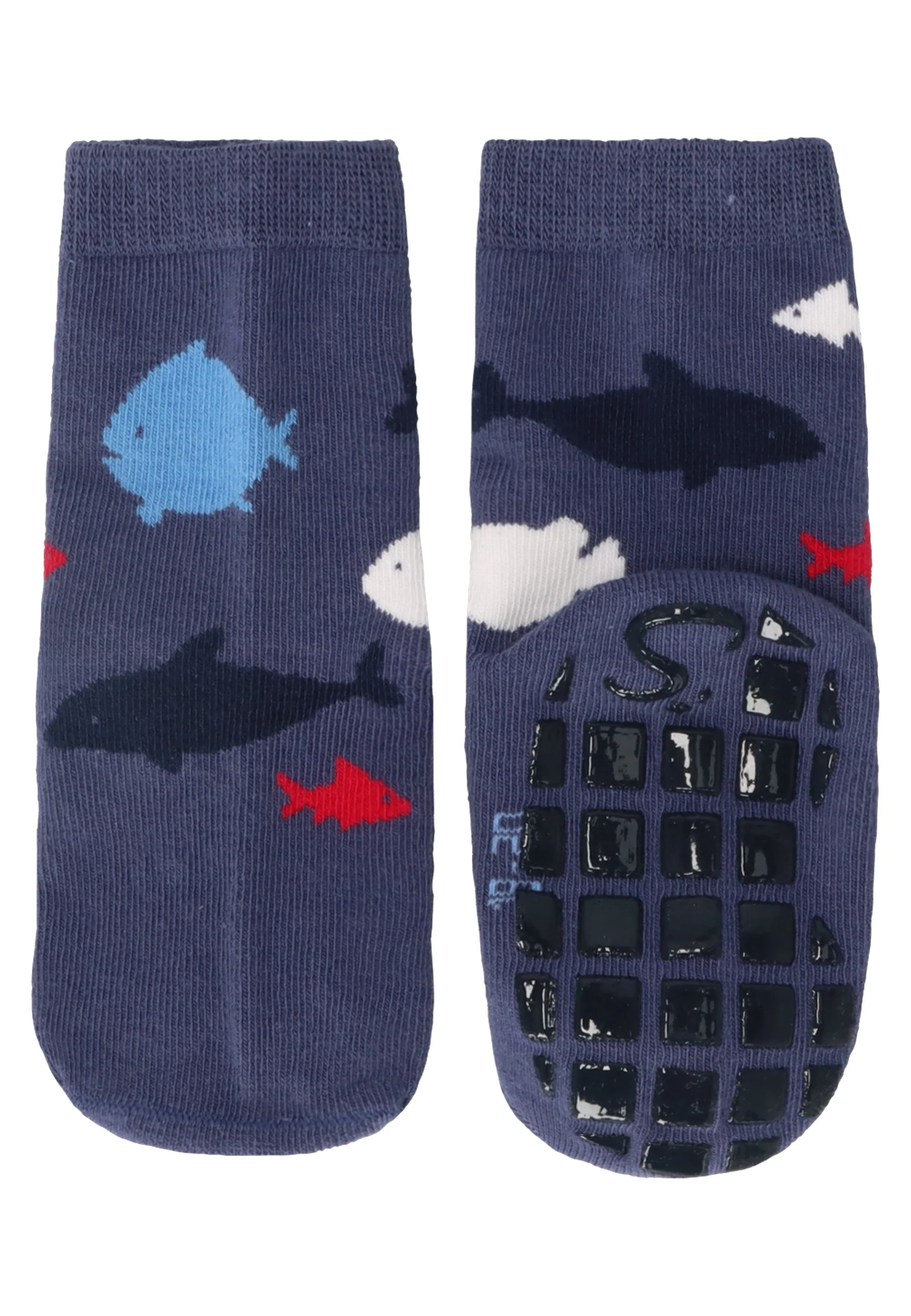 ABS Socken im 2er Pack mit Motiv Fische