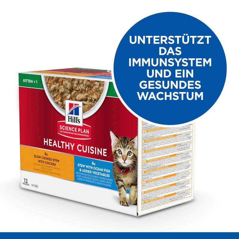 Hill's Nassfutter Hill's Science Plan Healthy Cuisine Kitten Ragout Multipack 12x80 g