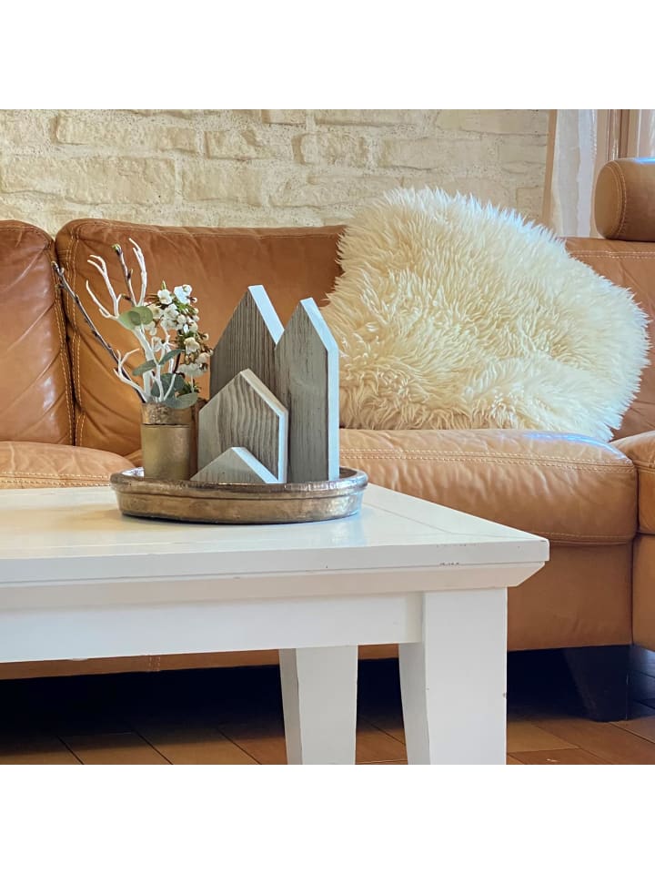 UNUS Holzstadt Dekoration Altholz in Grau günstig kaufen onesize