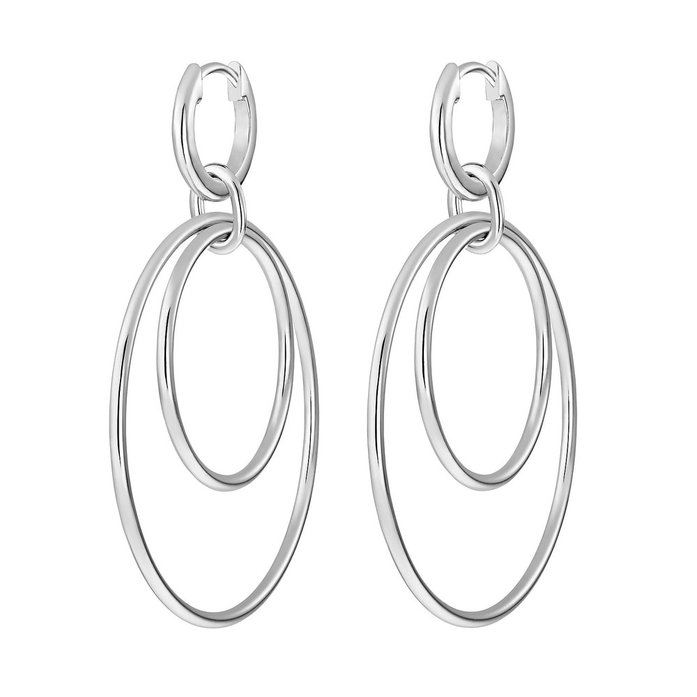 FAVS Créoles 925 Argent Boucles d'oreilles