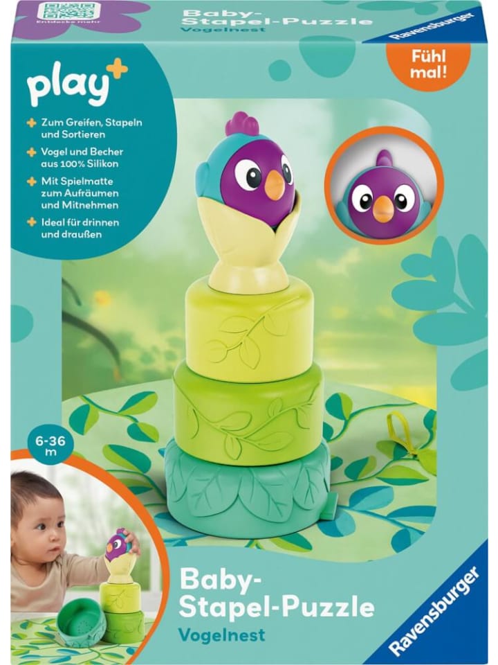 Ravensburger Baby-Stapel-Puzzle: Vogelnest, 6 Monate - 3 Jahre günstig kaufen onesize