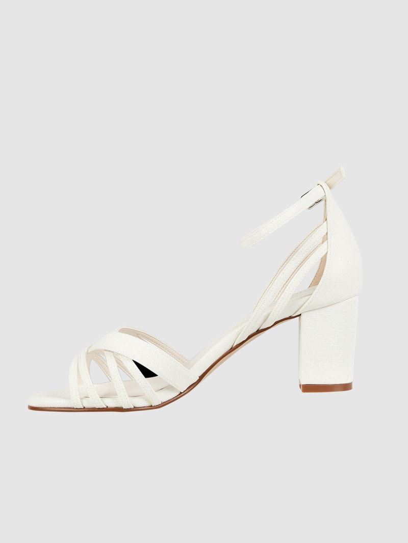 Sandaletten mit Dornschließe Modell 'Jayne' in offwhite